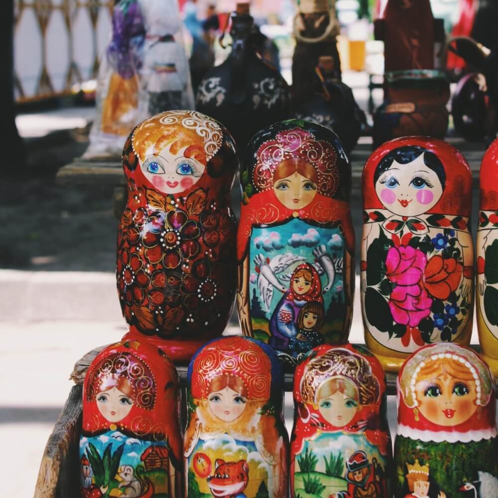russische Matrjoschka Puppen