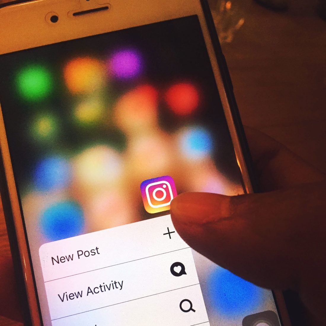 Instagram App auf dem Smartphone
